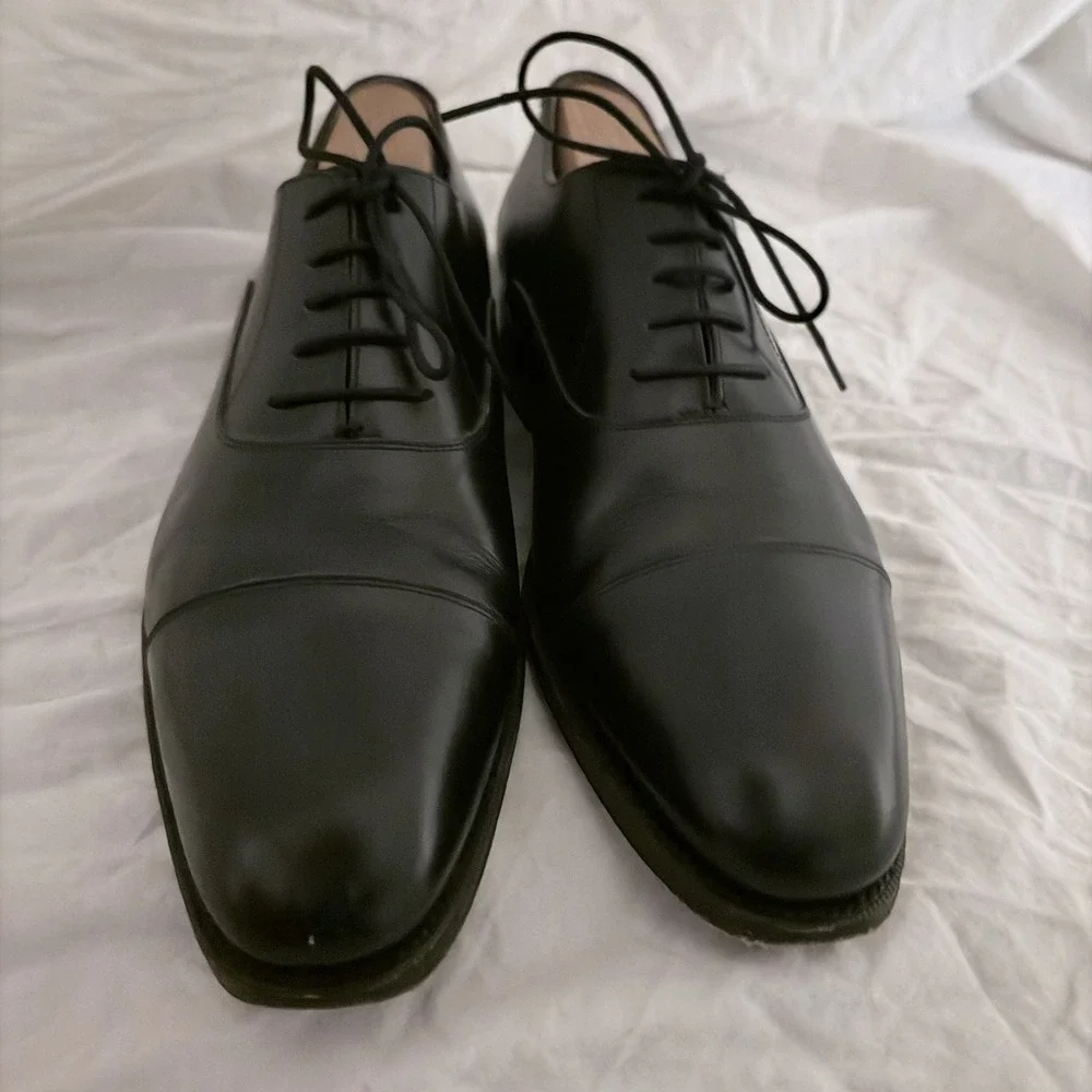 Meermin - Black Cap Toe Oxford Dress Shoes - US 9 (UK 8) - 101534